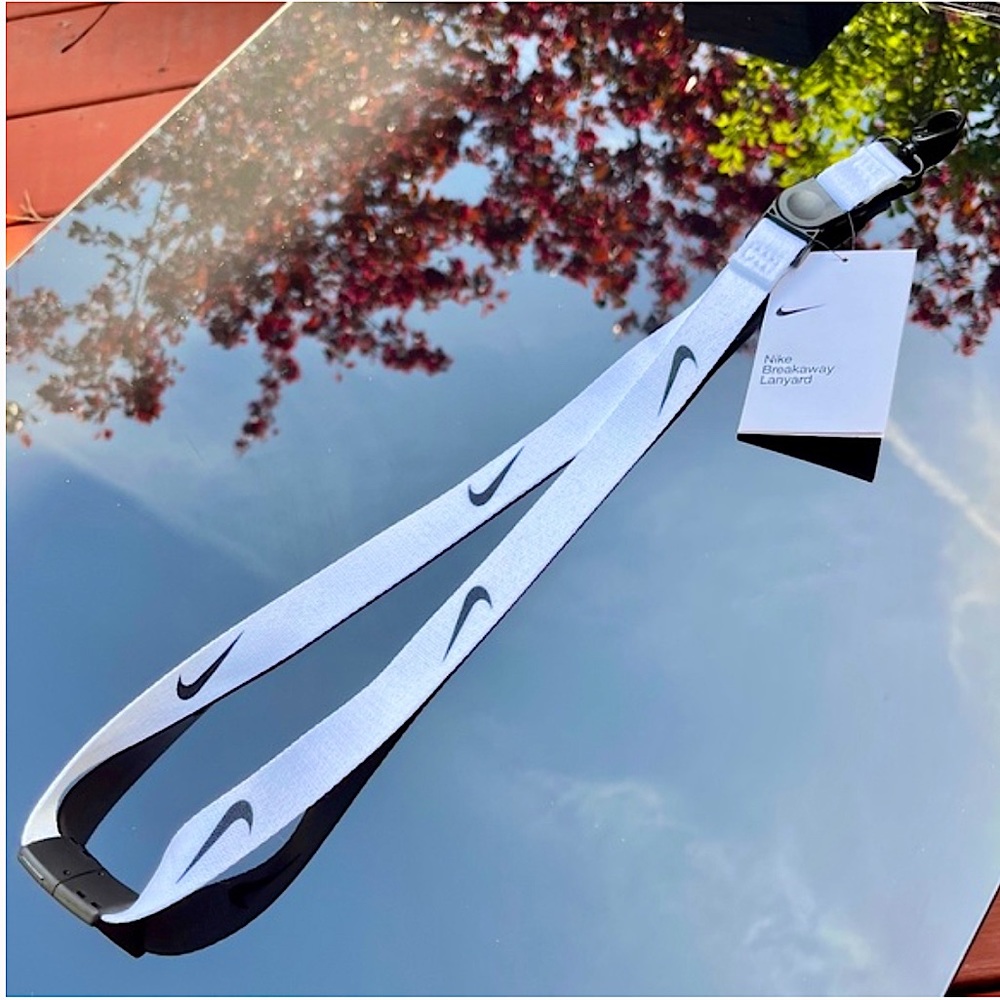 New - Nike Premium Breakaway Lanyard White ID holder